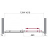 Душевая дверь 160 см BELBAGNO UNO UNO-195-BF-1-160-P-Cr
