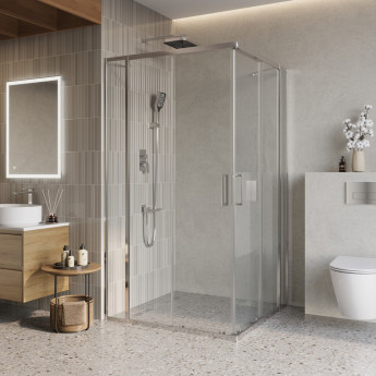 Душевой уголок BELBAGNO LUCE-AH-22-120/110-C-Cr