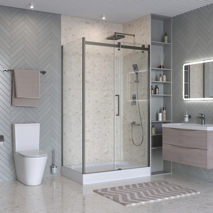 Душевой уголок BELBAGNO MARINO-2-AH-1-120/100-C-GM