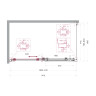 Душевой уголок BELBAGNO MARINO-2-AH-1-140/80-C-GM