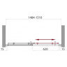 Дверь в проём BELBAGNO UNO-BF-1-150-P-Cr
