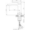 Смеситель для раковины BELBAGNO LUCE LUC-LVM-ORO